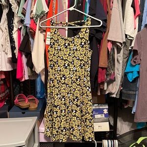 yellow flower dress